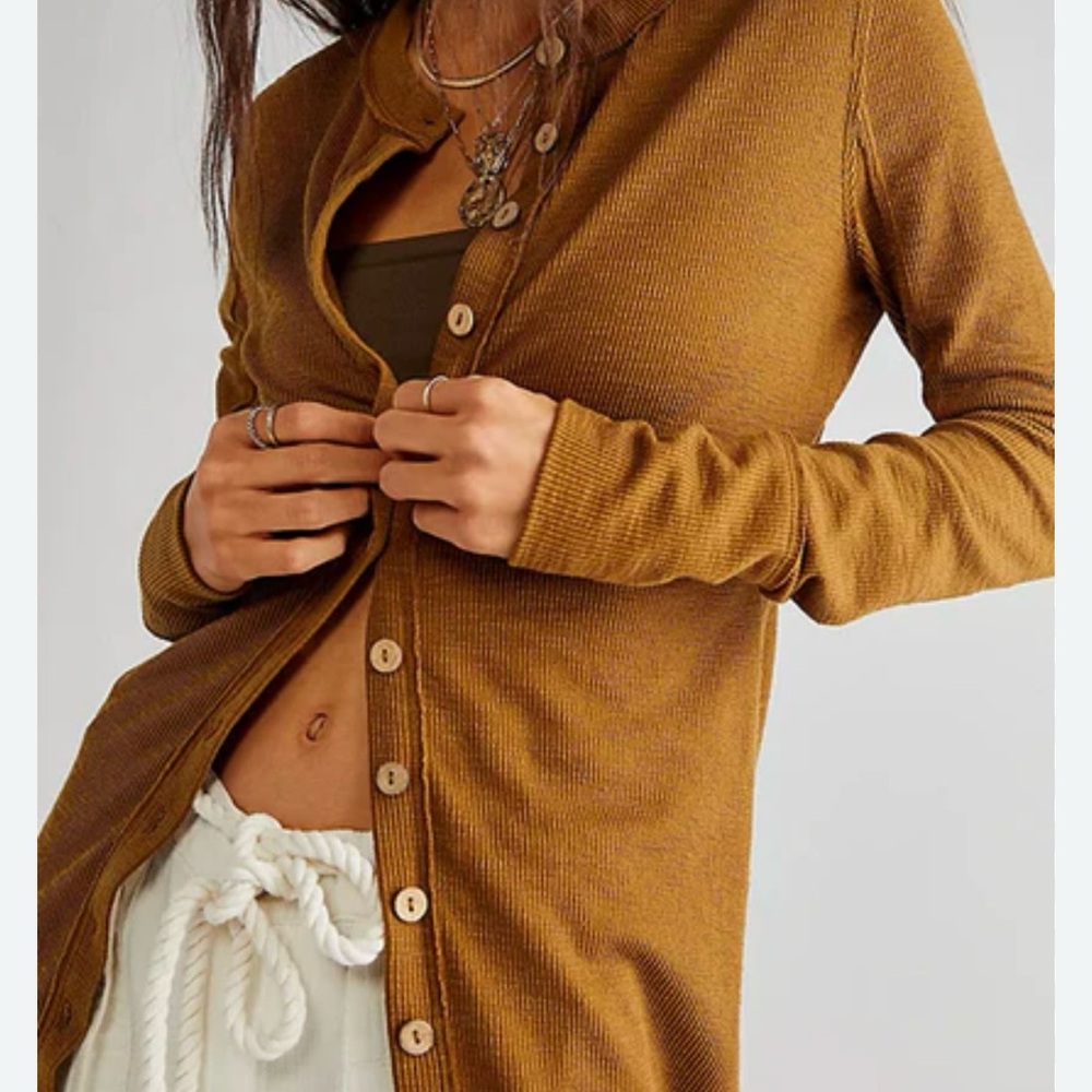 We The Free Brown Knit Cardigan - Picture 5 of 6